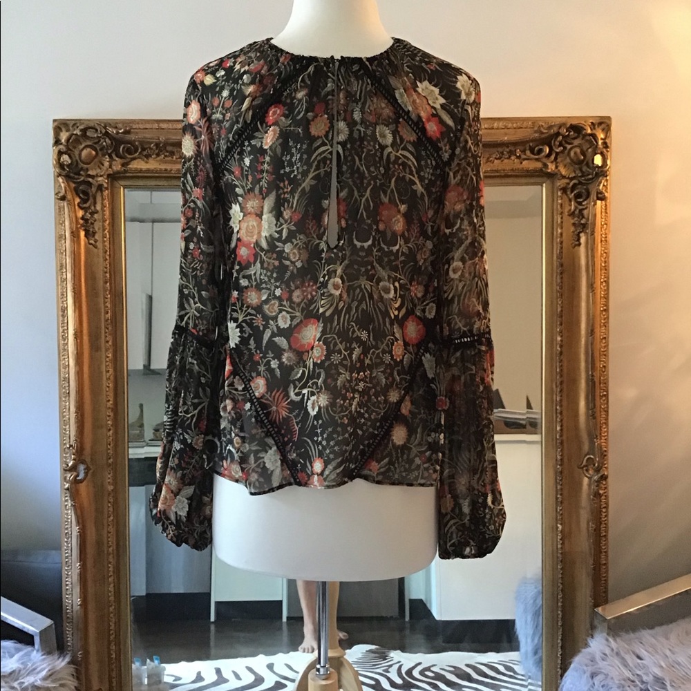 Floral Chiffon Blouse
